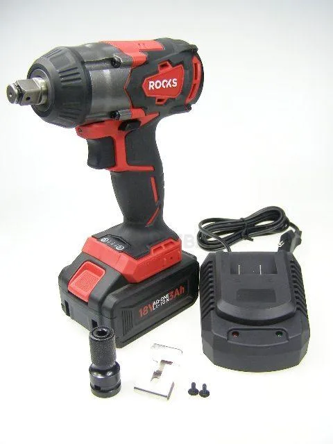 Akumulatorowy Klucz Udarowy 1/2" 350 Nm, Bezszczotkowy, 18V AQ-ONE, 3 Ah Kpl z ładowarką i 1 Baterią - obrazek 12