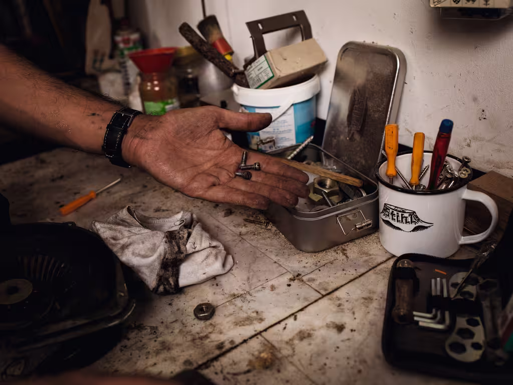 Kubek Metalowy Emaliowany STIHL Retro 0,5 L - obrazek 2