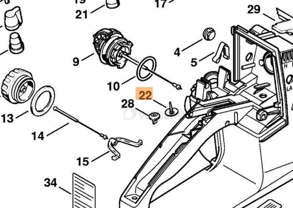 Zawór odpowietrznika | grzybek | STIHL - obrazek 3