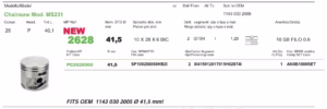 Dane z katalogu produktów firmy Caber